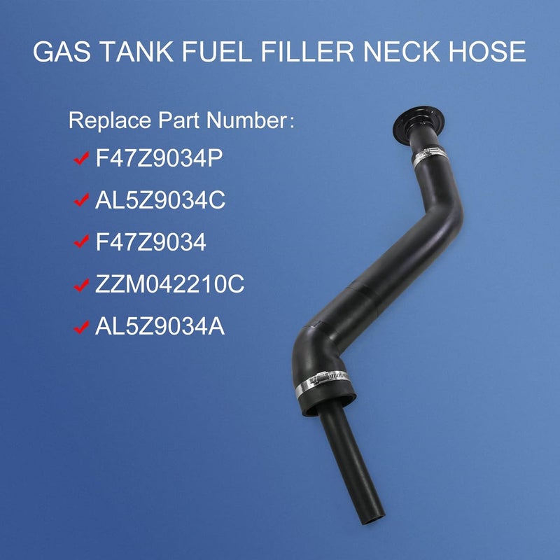 LDMINDA Gas Tank Fuel Filler Neck Hose Replacement For Ford Ranger 1993-1997 For Mazda B2300, B3000, B4000 1994-1997 Non - Flareside and Splash Model Replaces F47Z9034P AL5Z9034C F47Z9034 ZZM042210C - Image 2